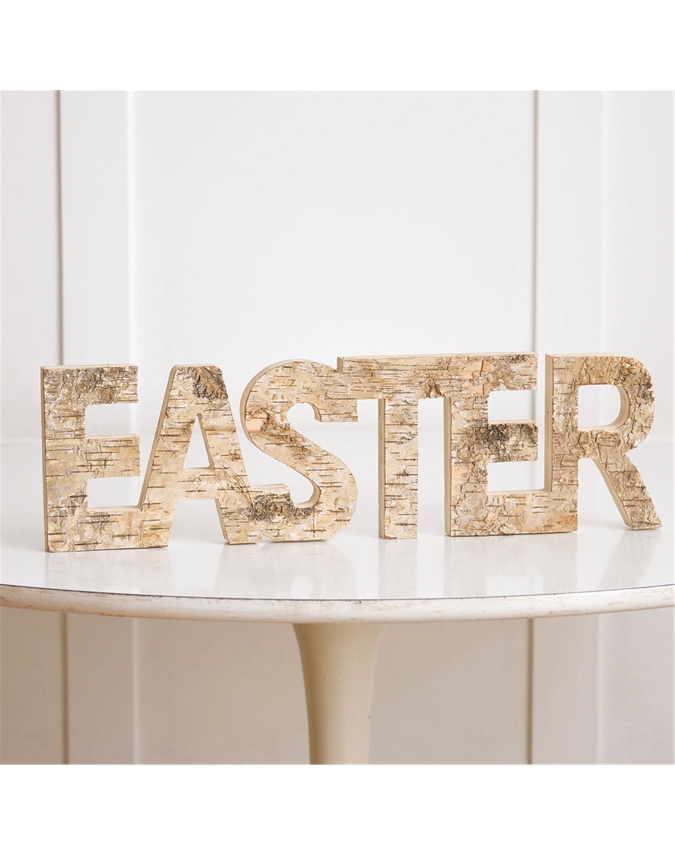 Easter Wooden Word