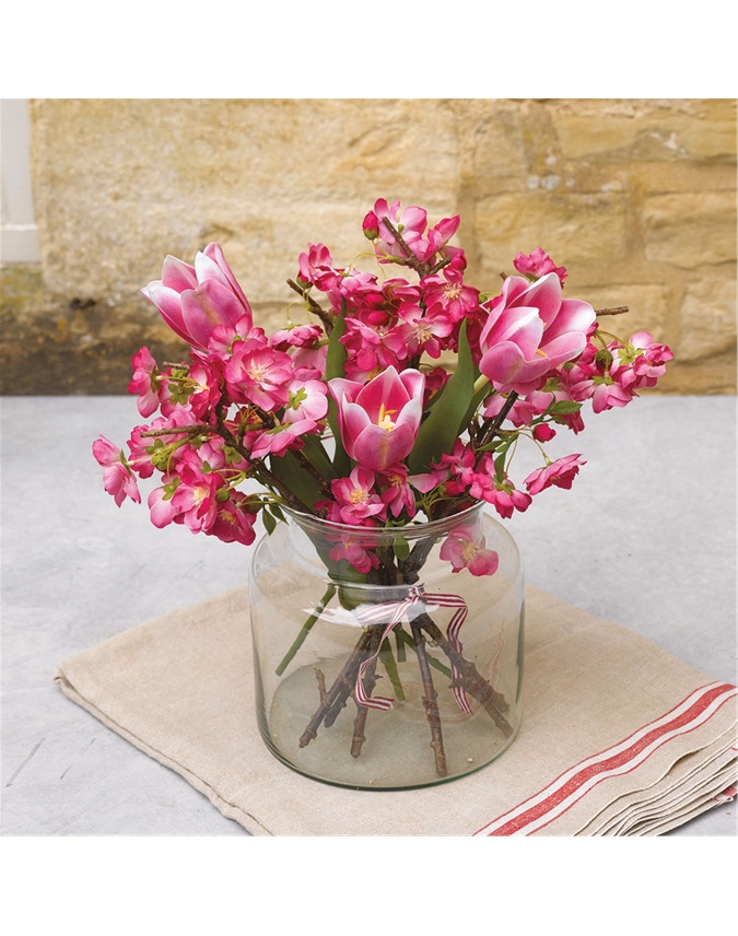 Nora Pink Ombre Tulip Stem