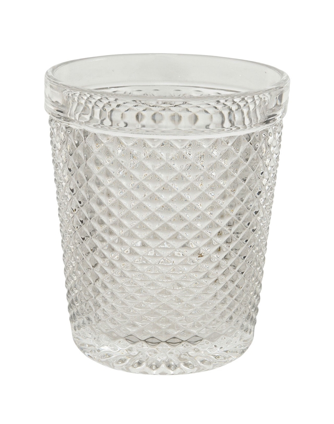 Diamond Faceted Glass Tumblers