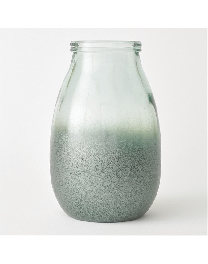 Ombre Frosted Vase