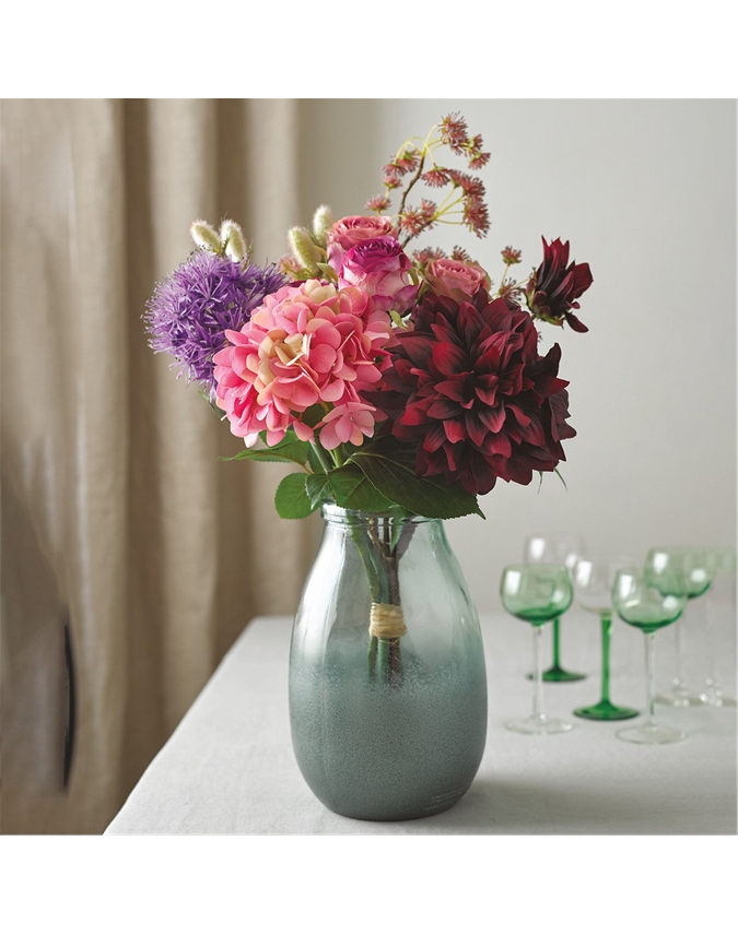 Ombre Frosted Vase