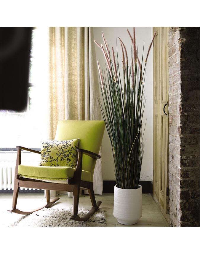 Giant White Terracotta Vase