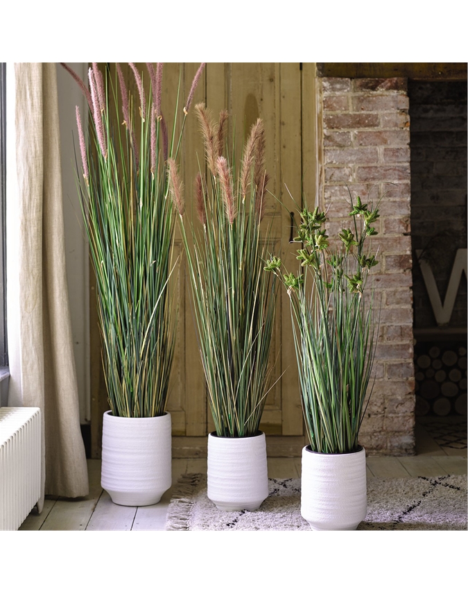 Giant White Terracotta Vase