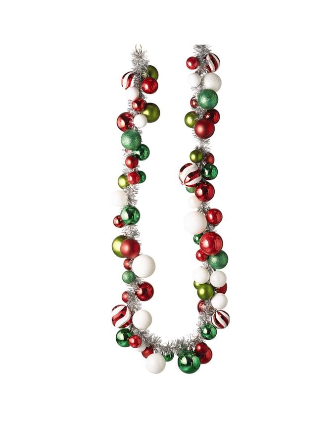 Coloured Bauble Garland