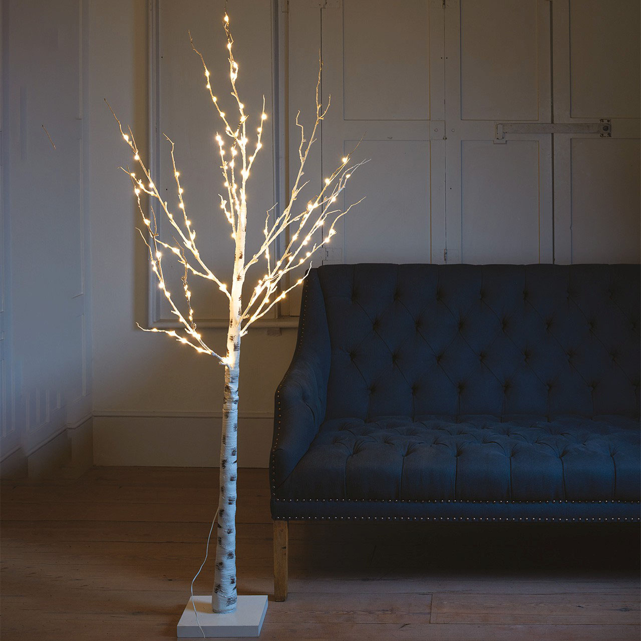 6ft Silver Birch Tree with LED Lights