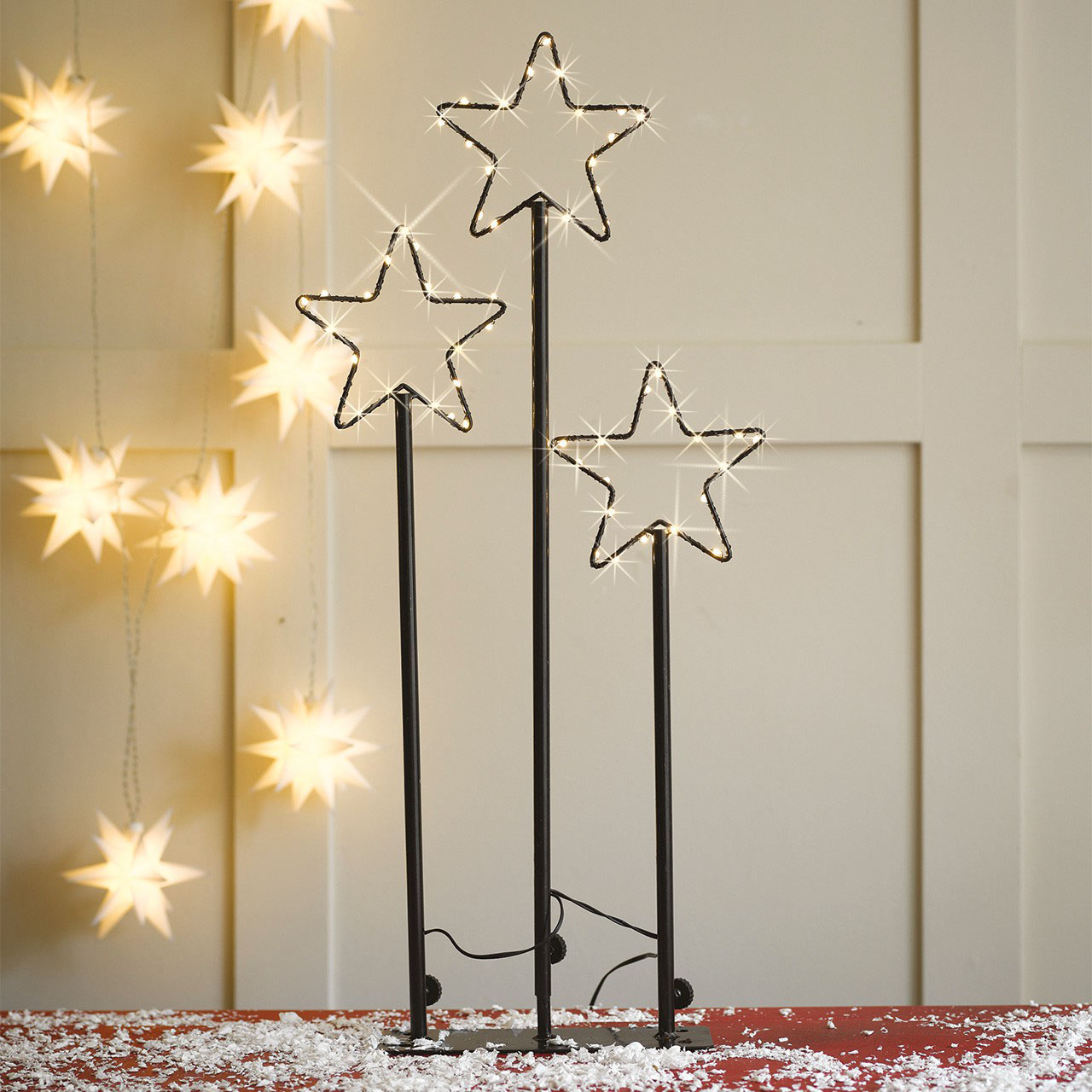 Triple LED Star Stand