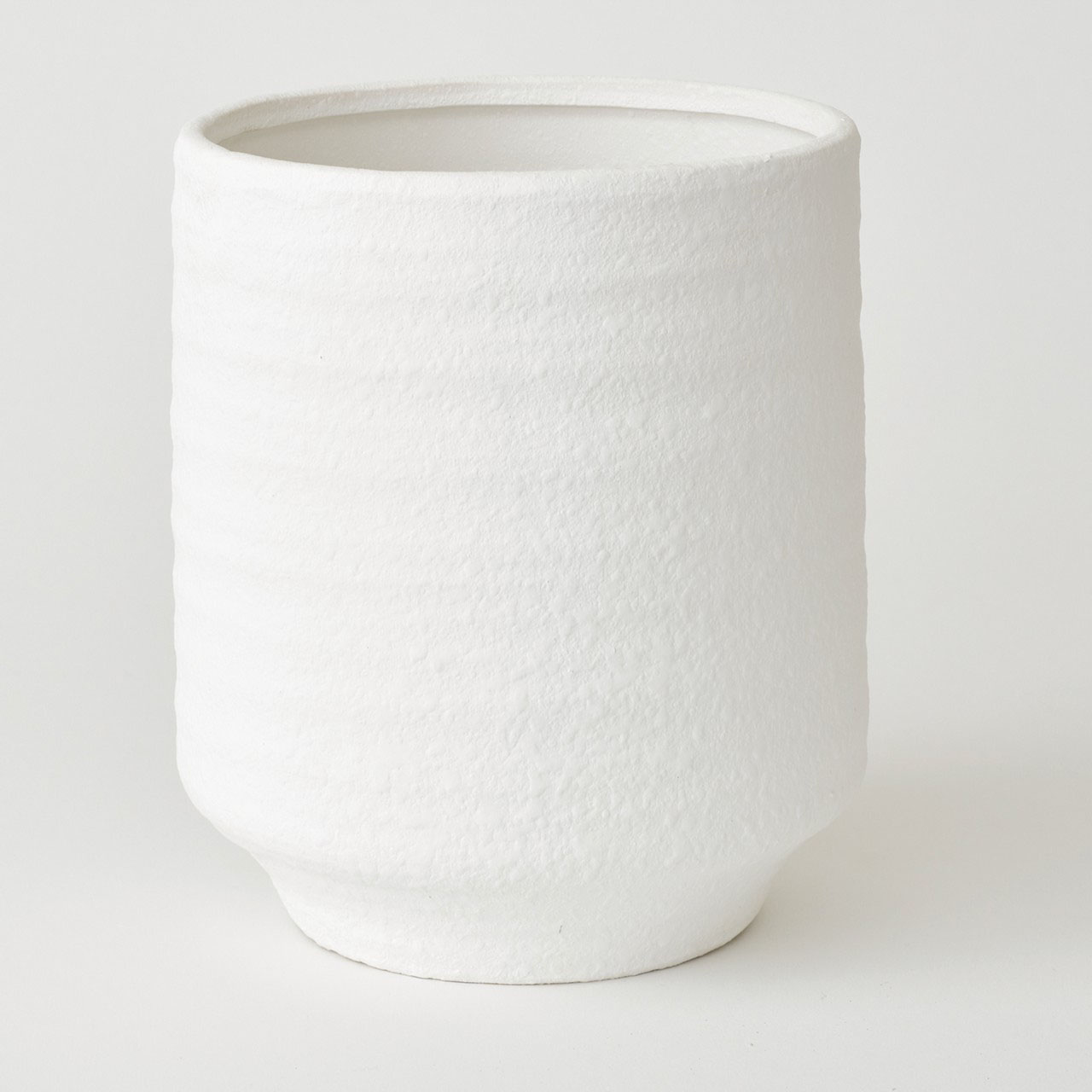 Medium White Terracotta Vase