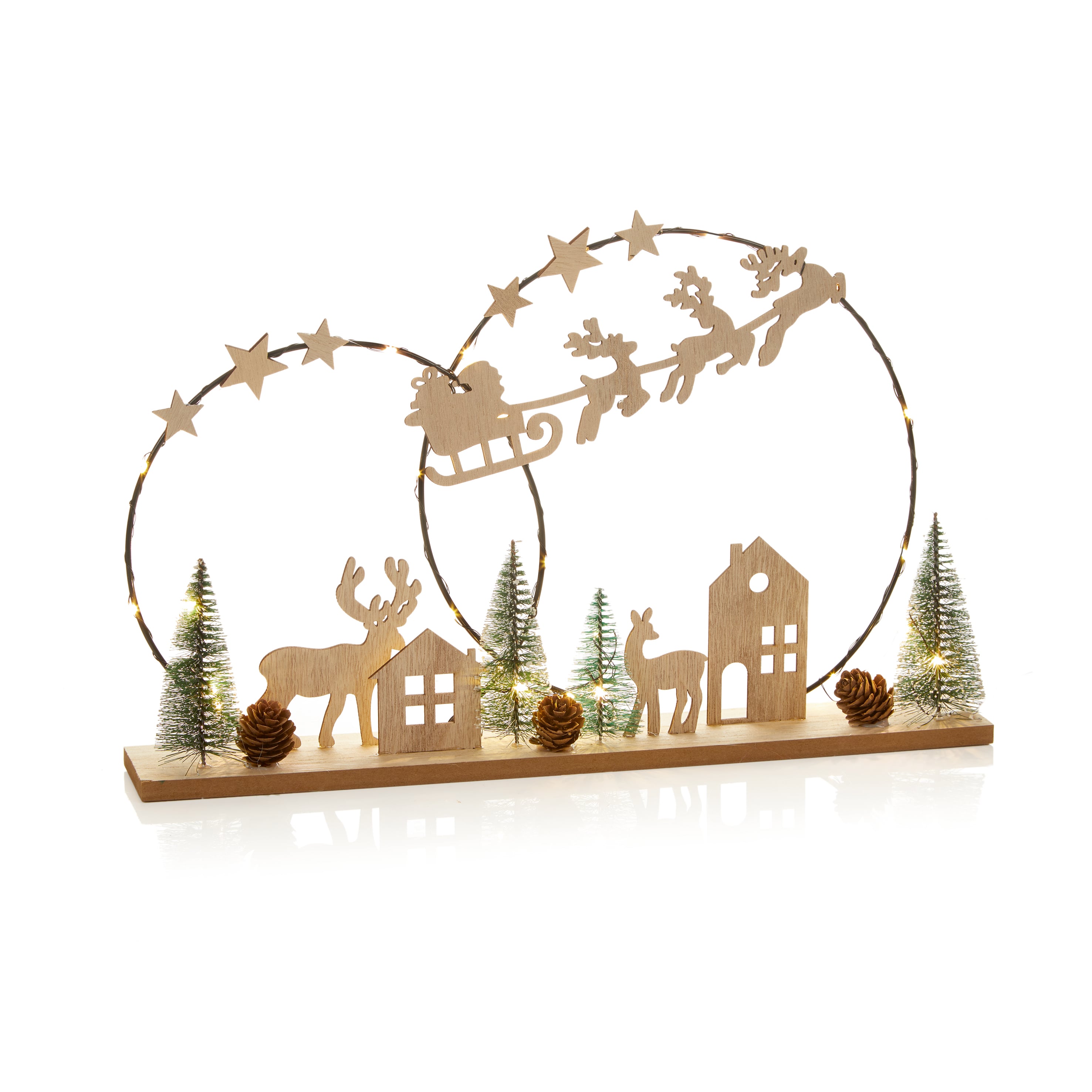 Metal Ring Christmas Scene