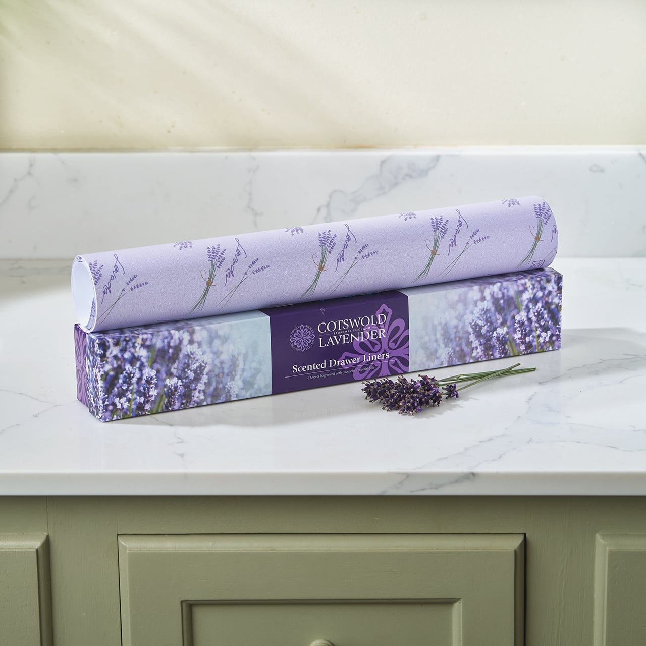 Cotswold Lavender Drawer Liners 3387792