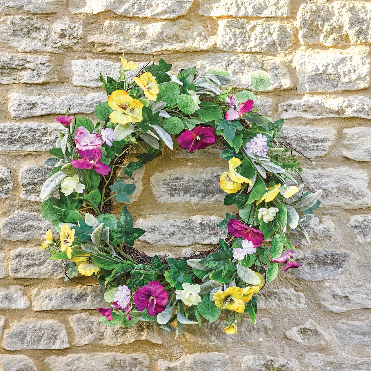 Playful Viola Wreath