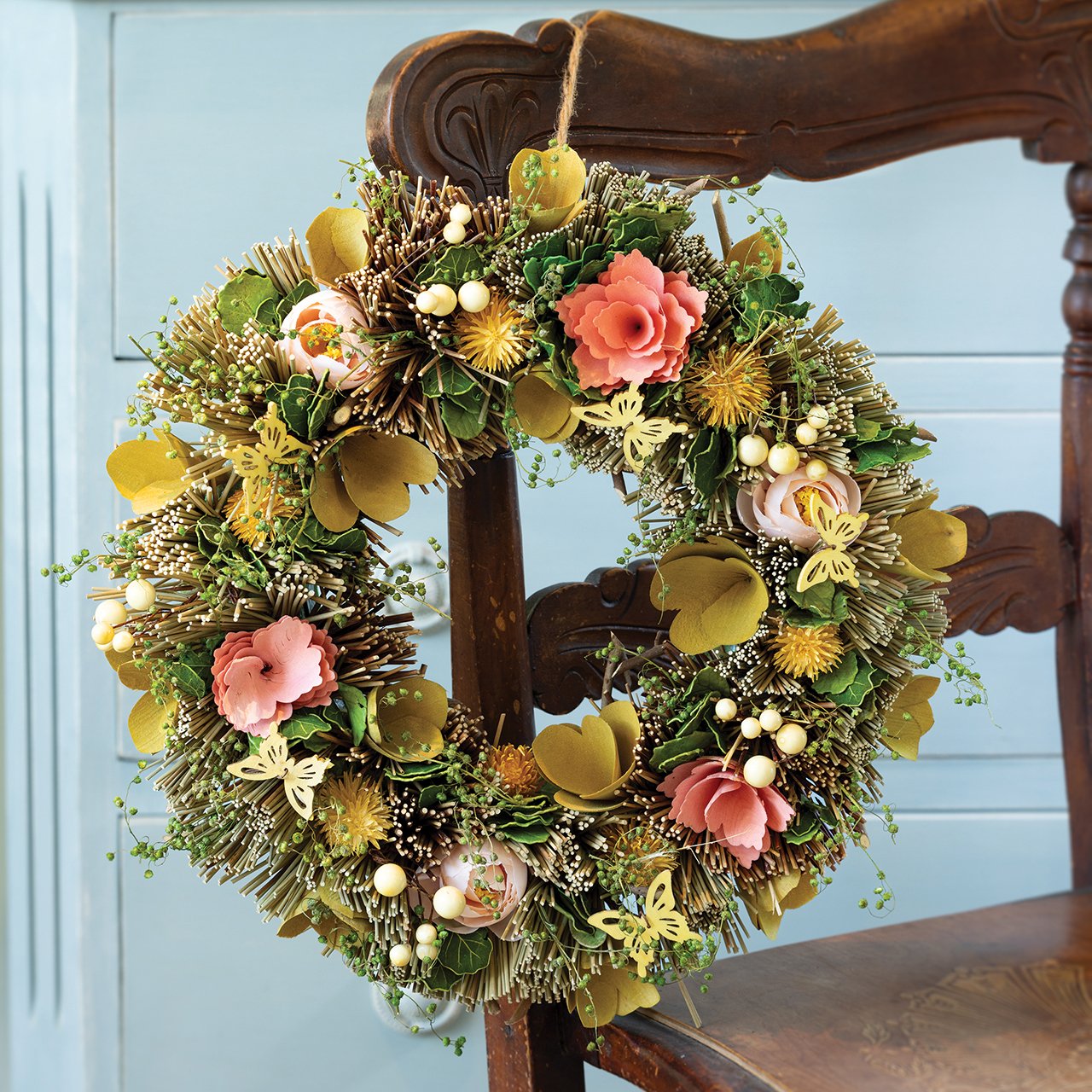 Budding Butterfly Wreath