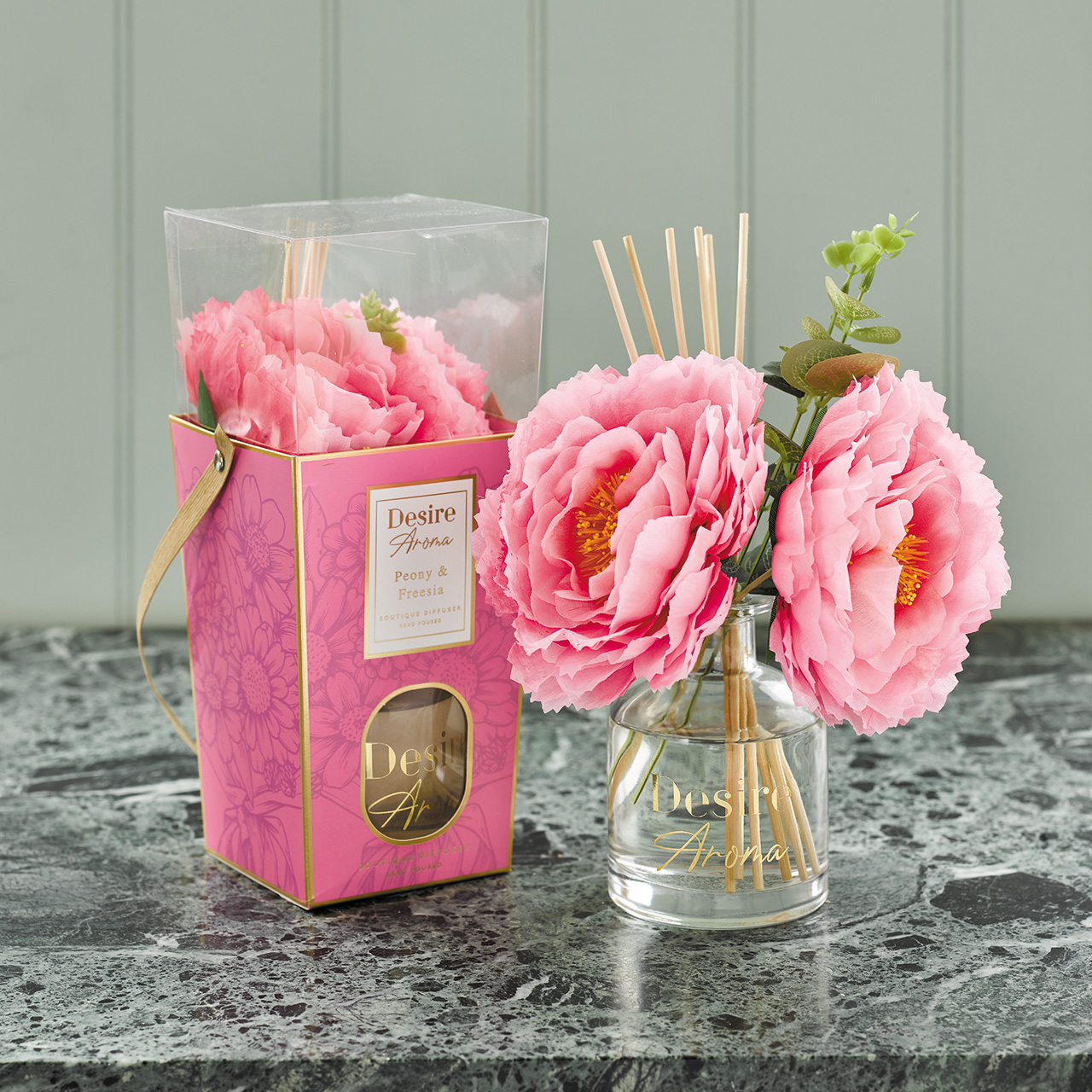Diffuser with Pink Peony