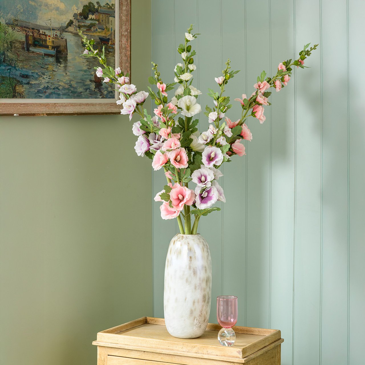 Boxed Hollyhocks