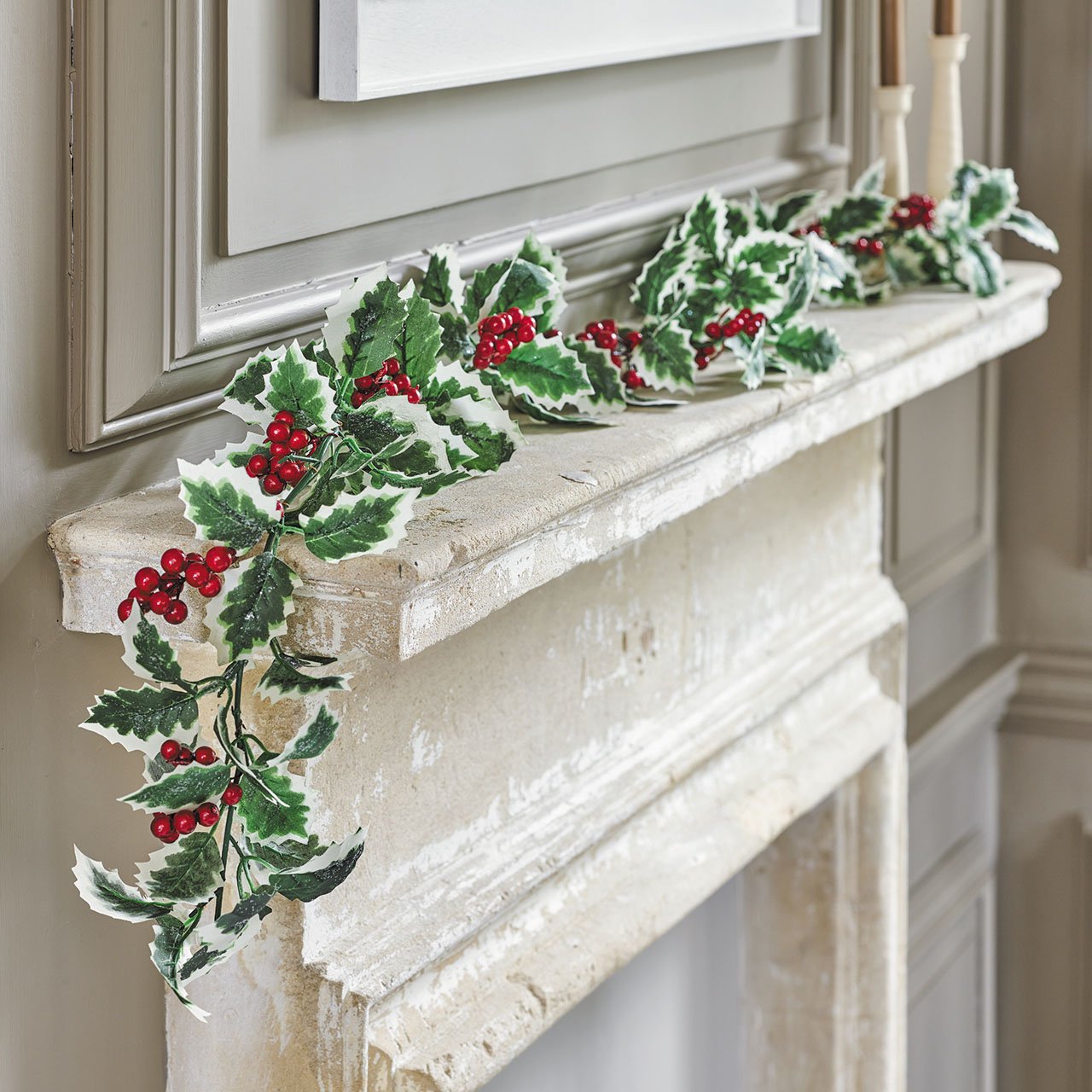 Variegated Holly Garland