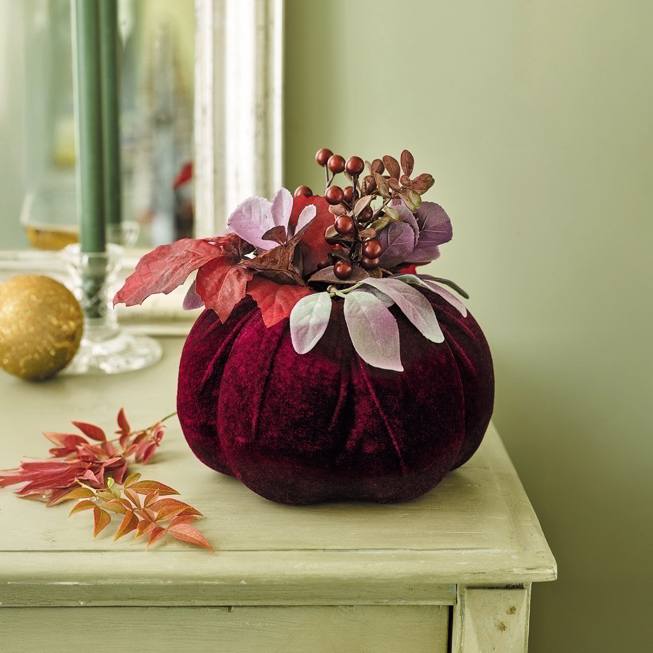 Purple Velvet Pumpkin