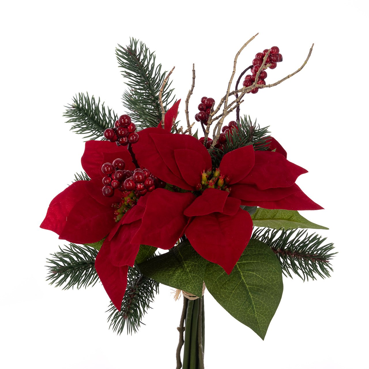 Poinsettia and Pine Bundle