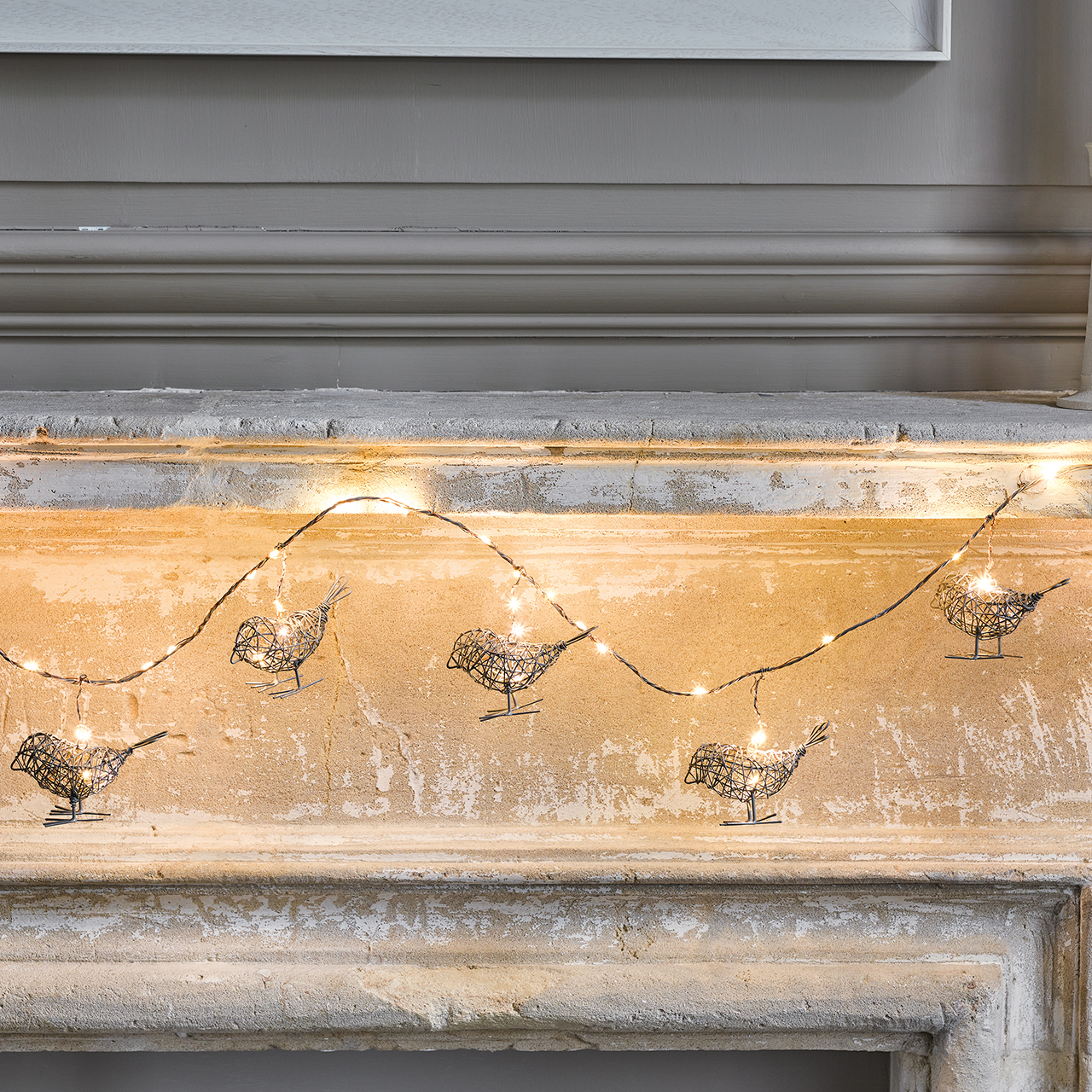 Bird Garland with Lights