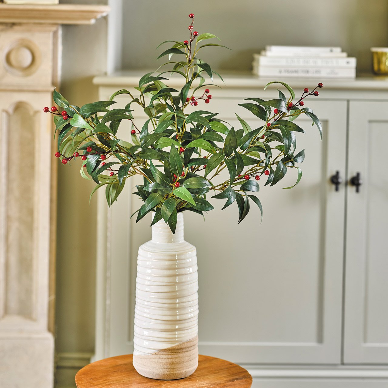 Smilax Spray with Berries, Set of 3