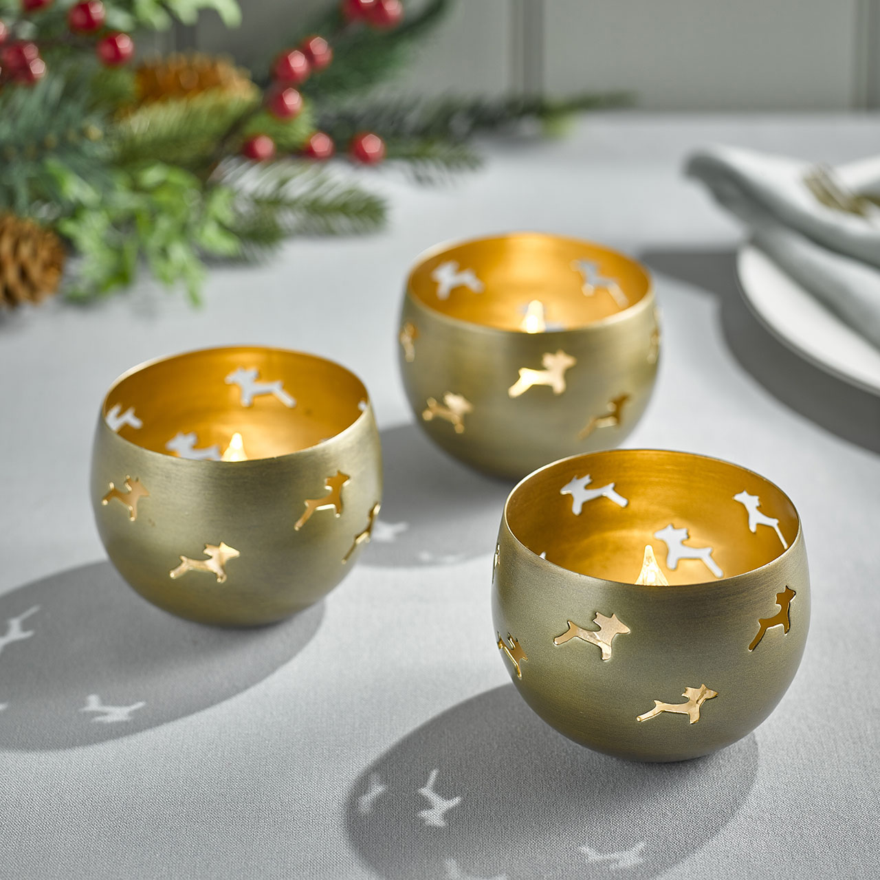 Reindeer Pots, Set of 3