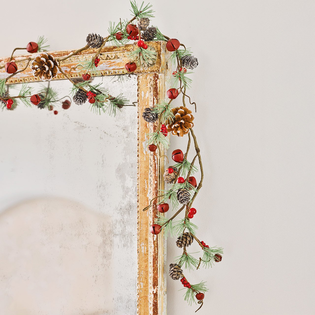 Red Berry and Bells Garland