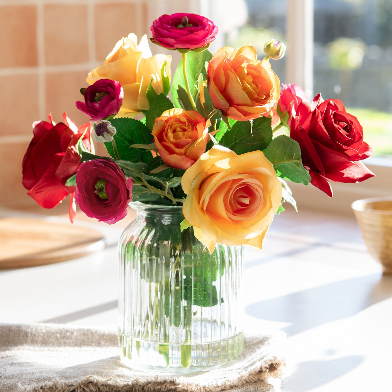 Rose and Ranunculus Arrangement