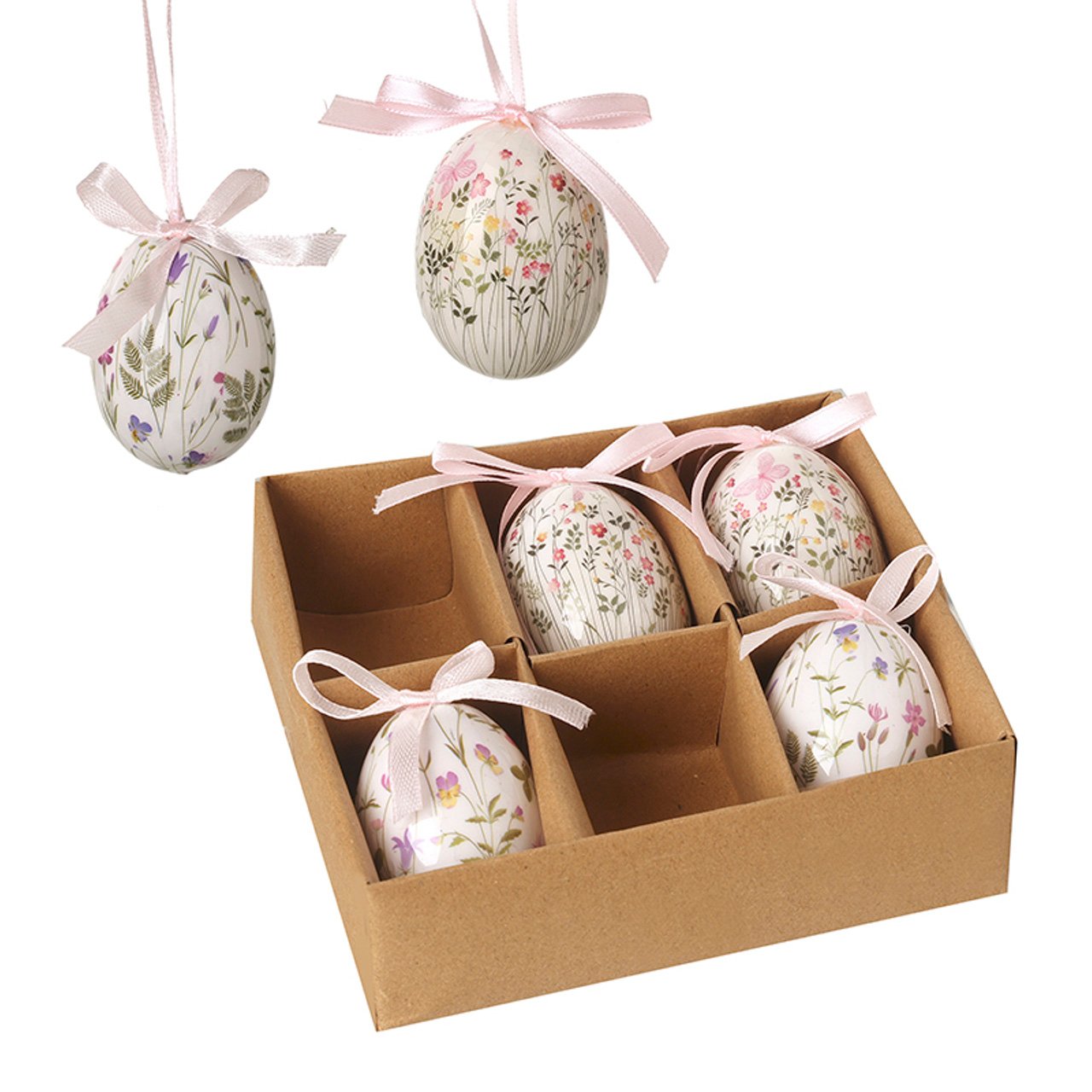 Hanging Patterned Eggs, Set of 6