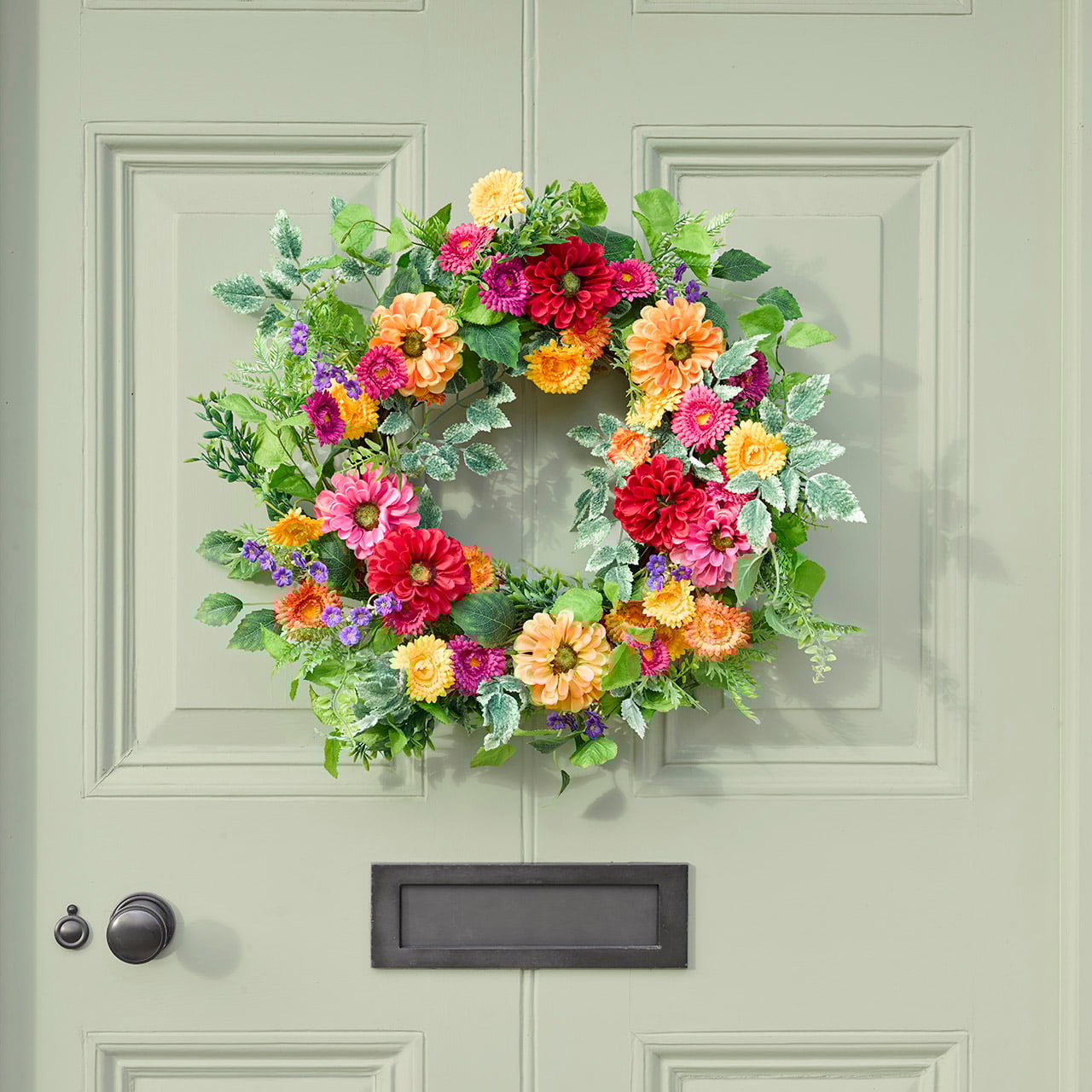 Gerbera and Strawflower Wreath