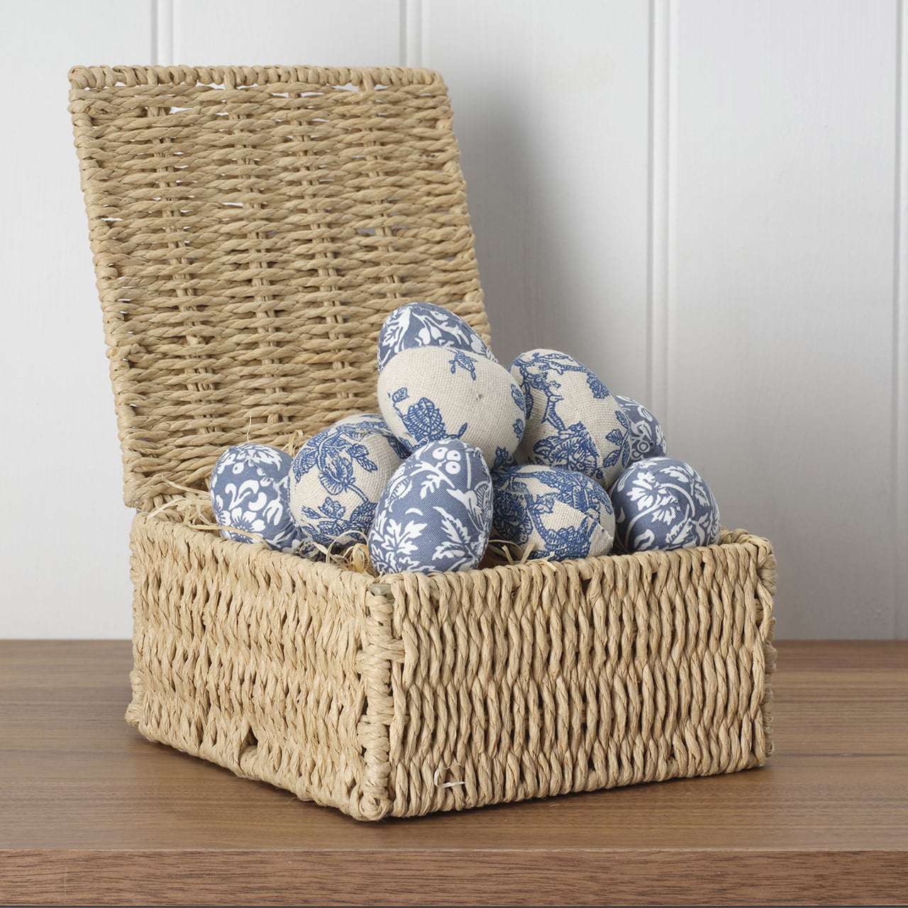 Set of 12 Blue and Cream Eggs