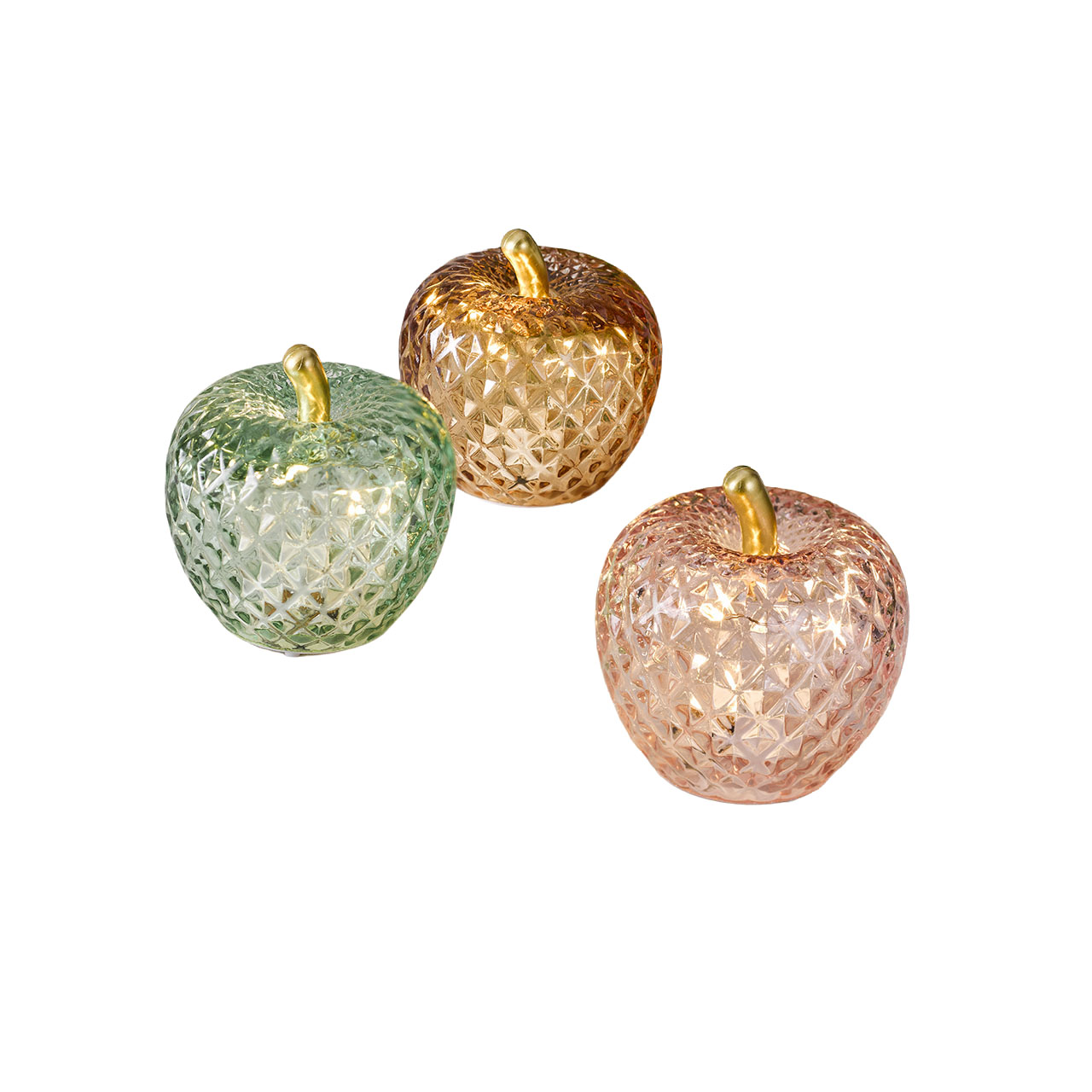 Set of 3 Apples LED Cordless Lights