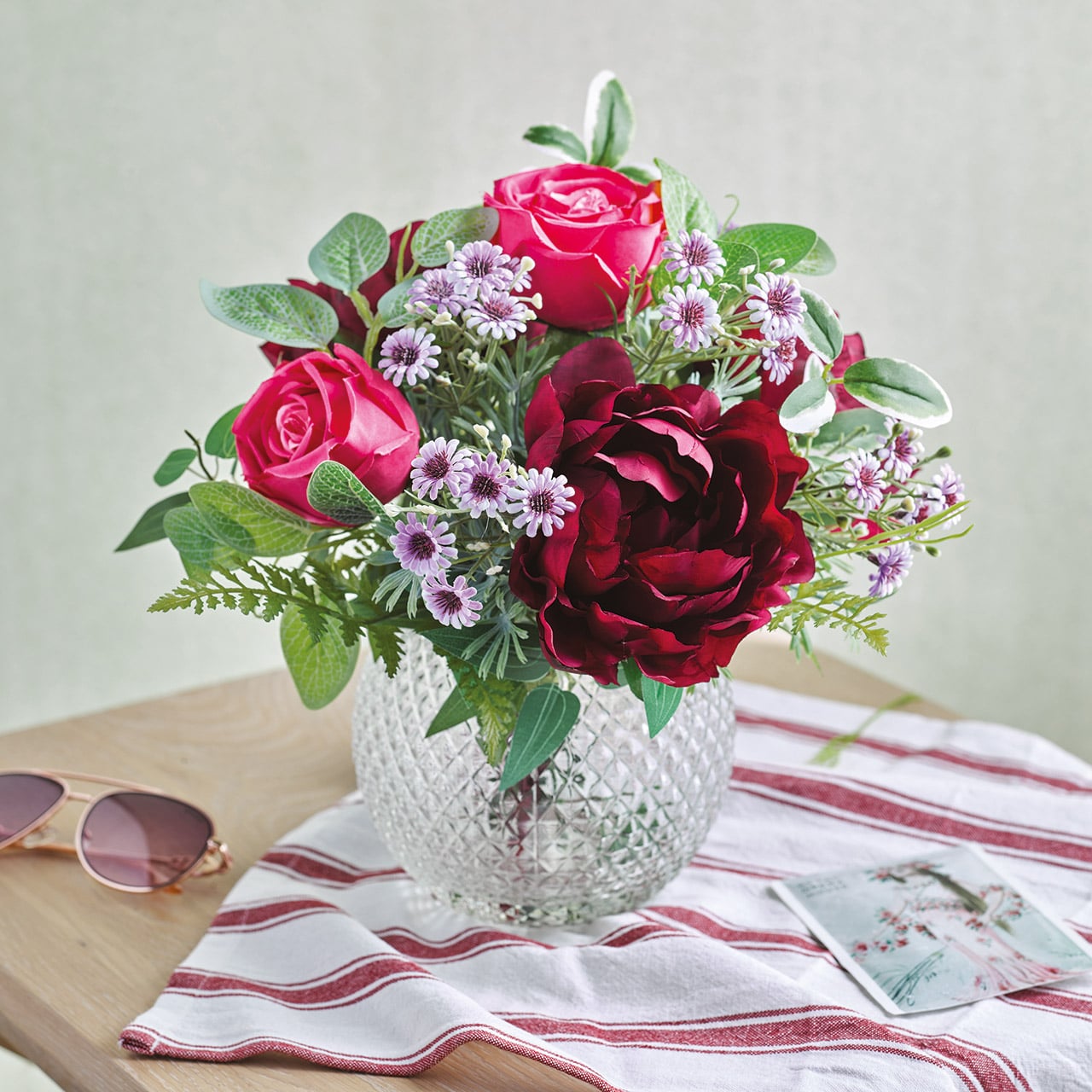 Peony and Rose Arrangement