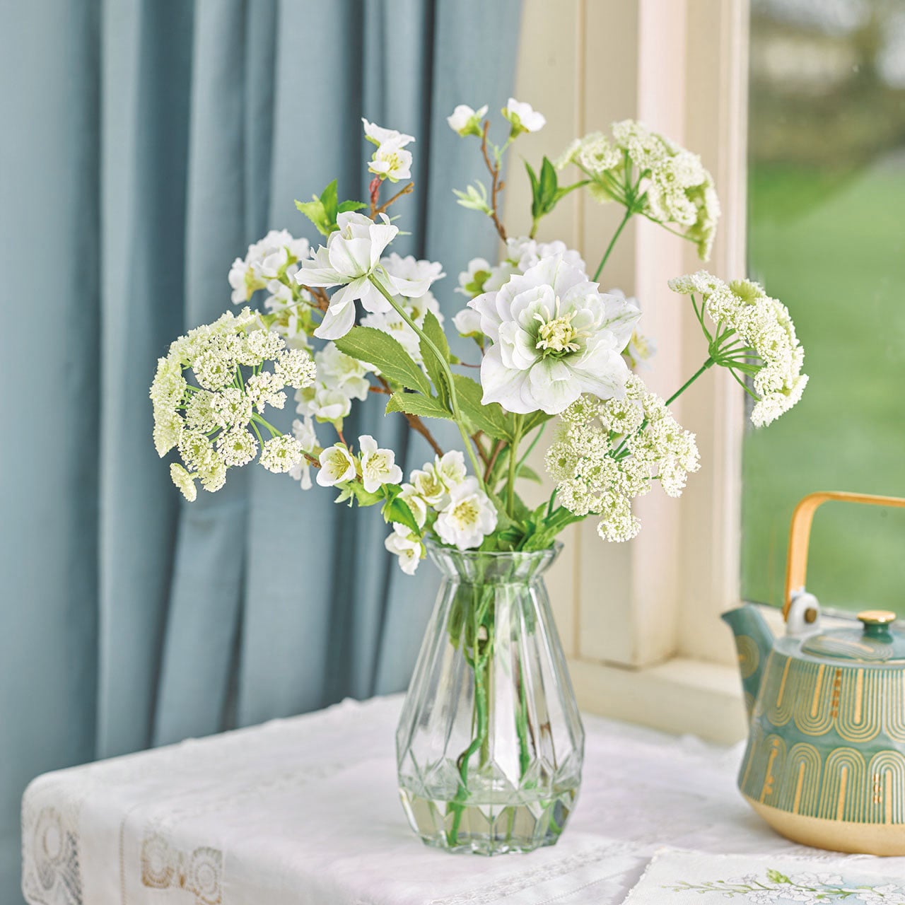 Cow Parsley and Blossom Arrangement