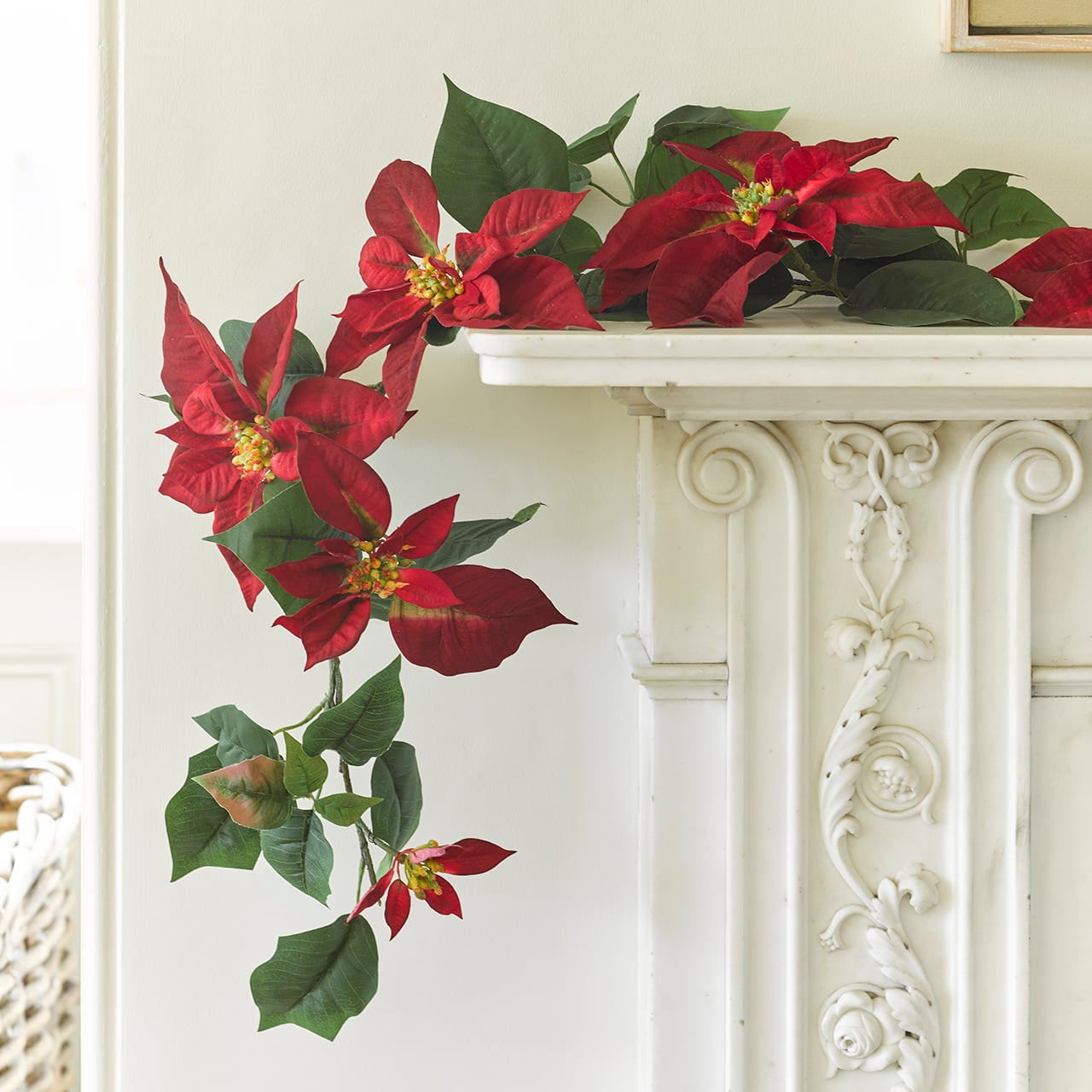 Luxury Poinsettia Garland
