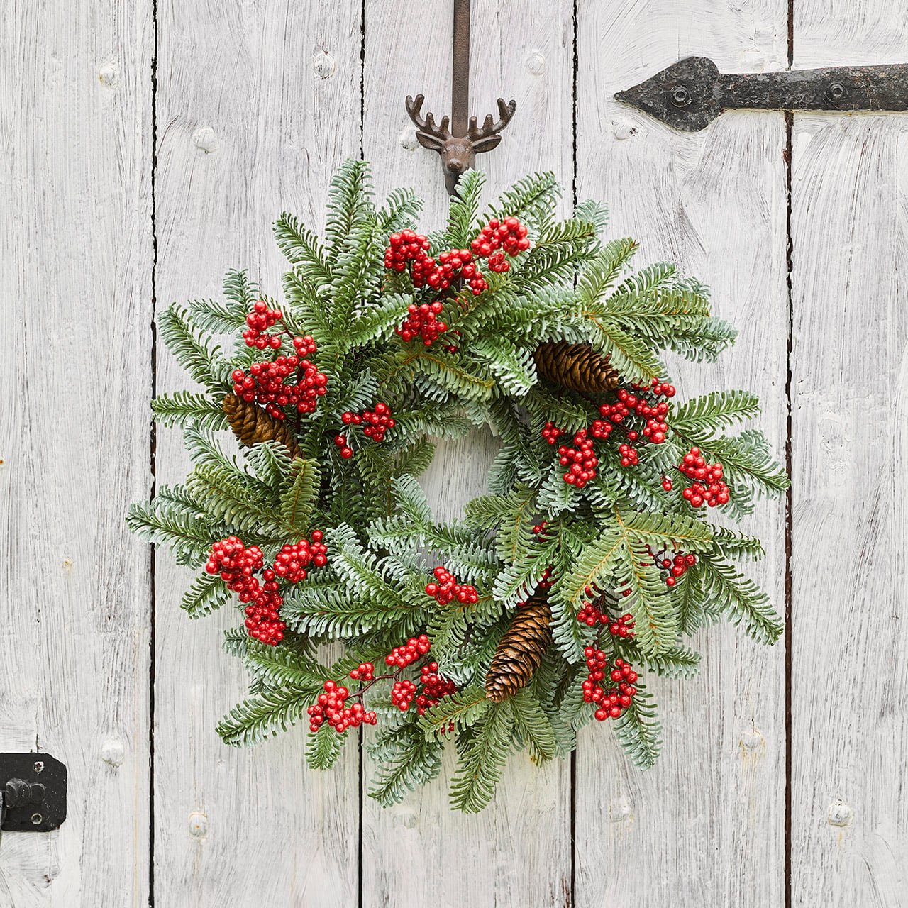 Traditional Pine and Berry Wreath