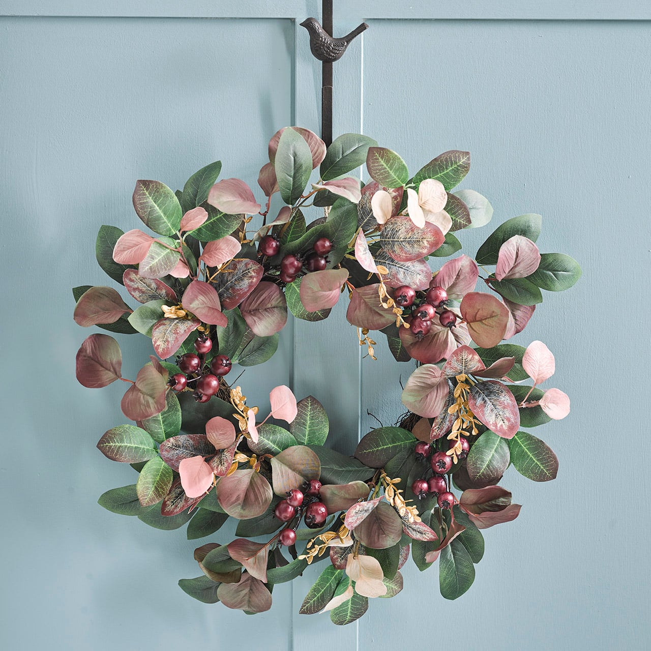 Burgundy Foliage Wreath