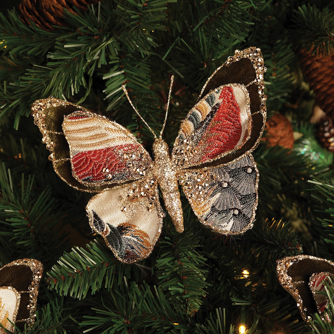 Tapestry Butterfly Clip Decoration