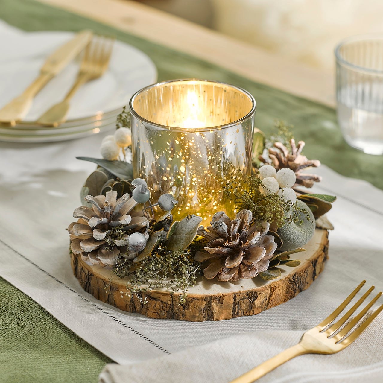 Glass Candle Holder Decoration