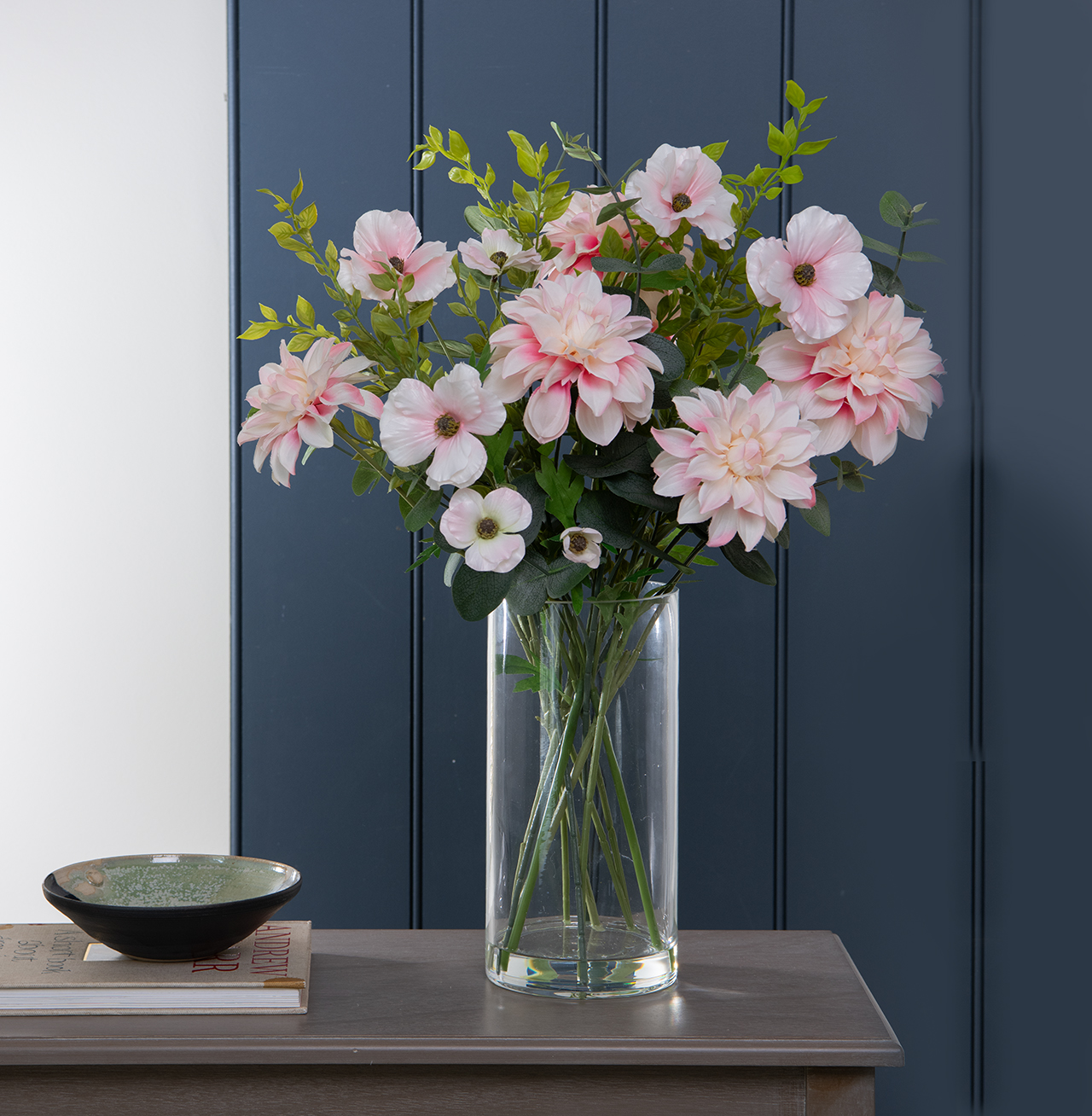 Pink Dahlia and Cosmos Arrangement