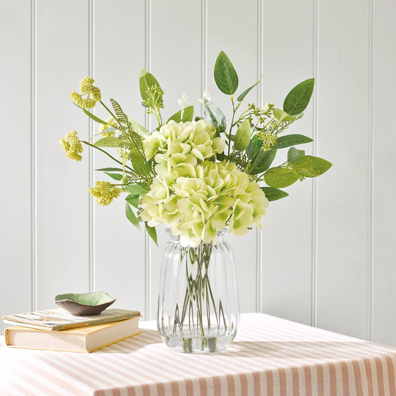 Green Hydrangea Cow Parsley Arrangement