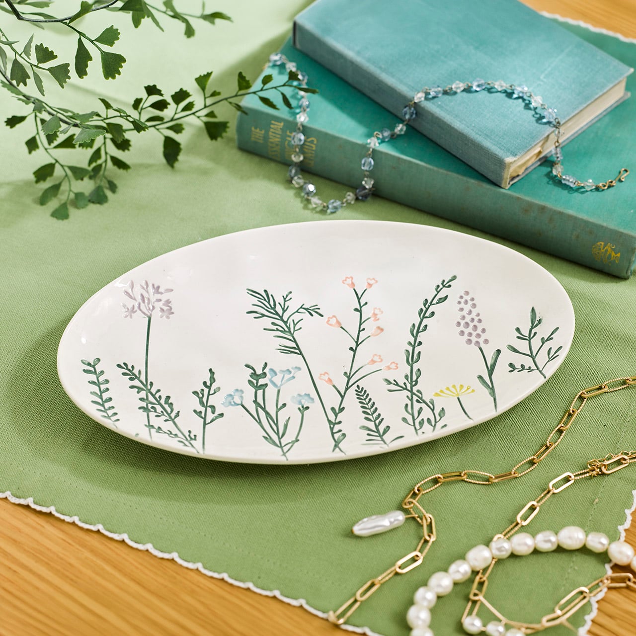 Floral Trinket Tray