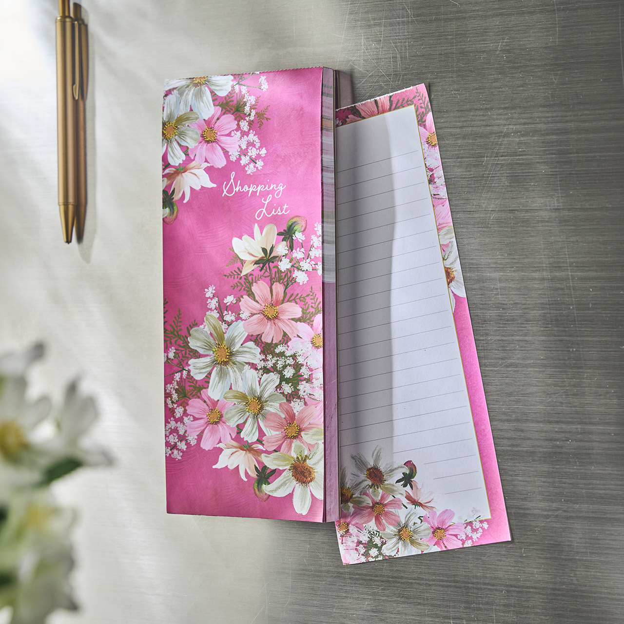 Set of 3 Cosmos Print Shopping Lists