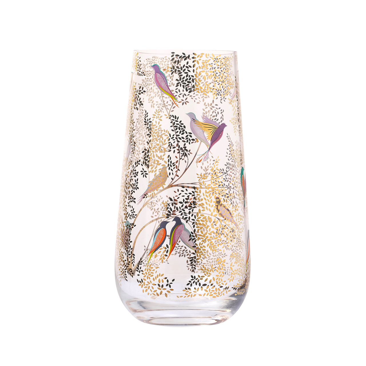 Birds Glass Vase