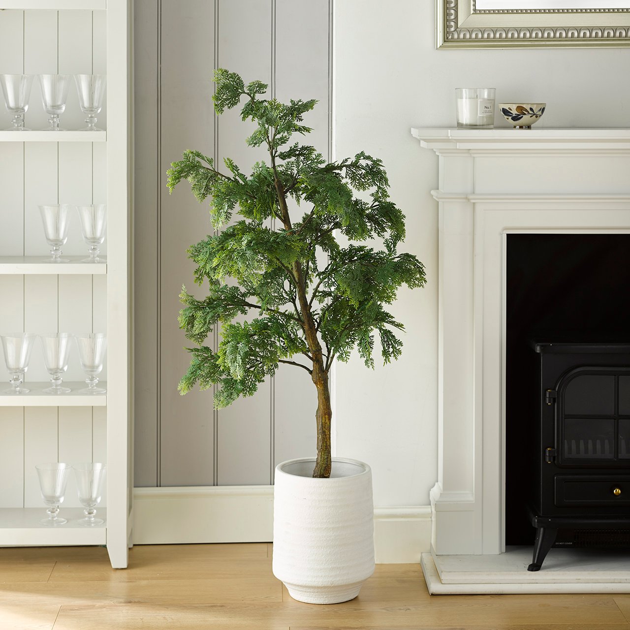 Giant White Terracotta Vase