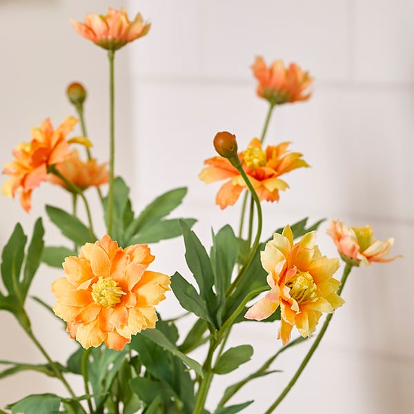 Image of faux orange flowers