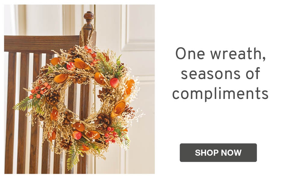 One wreath, seasons of compliments