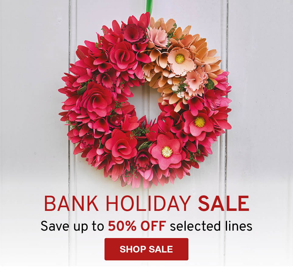 Bank holiday sale up to 50% off selected lines