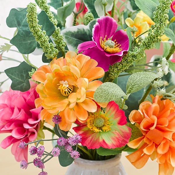 Image of faux mixed flowers