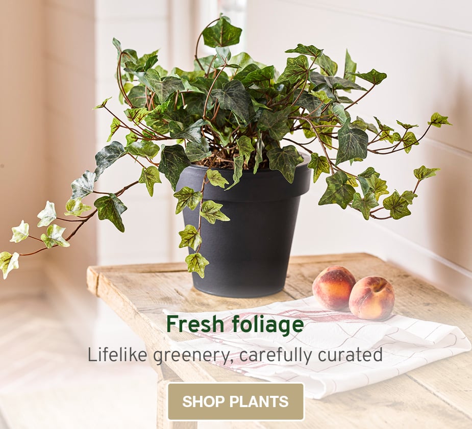 Image of faux ivy in a pot