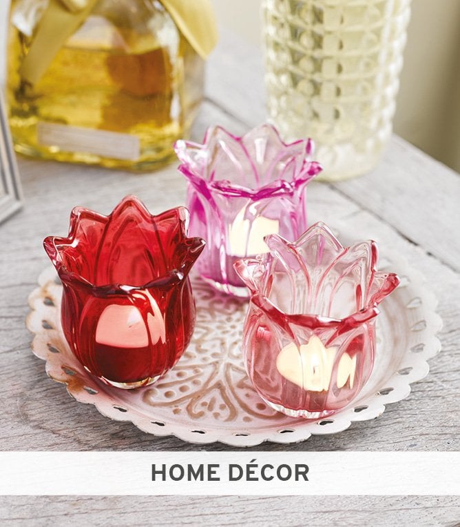 Set of 3 Tulip tealight holders